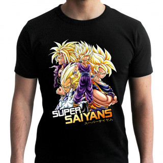 DRAGON BALL - T-shirt  "DBZ/ Saiyans" black (M) Merch